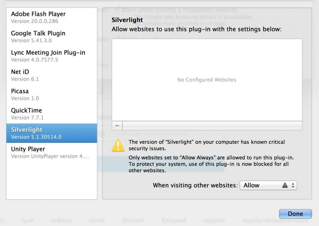 how to update microsoft silverlight on mac